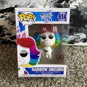 Inside Out Unicorn Pop Vinyl Funko Pop 514 Inside Out Rainbow
